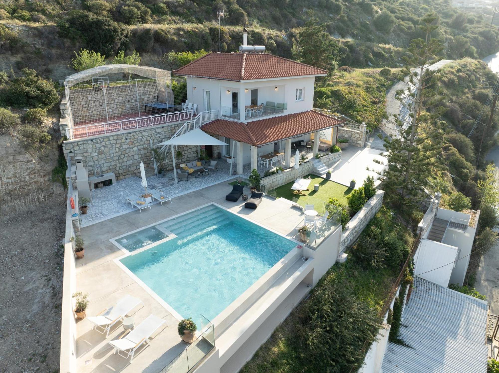 Amazing View Villa Aliki With Infinity Pool & Spa Ligaria  Ngoại thất bức ảnh