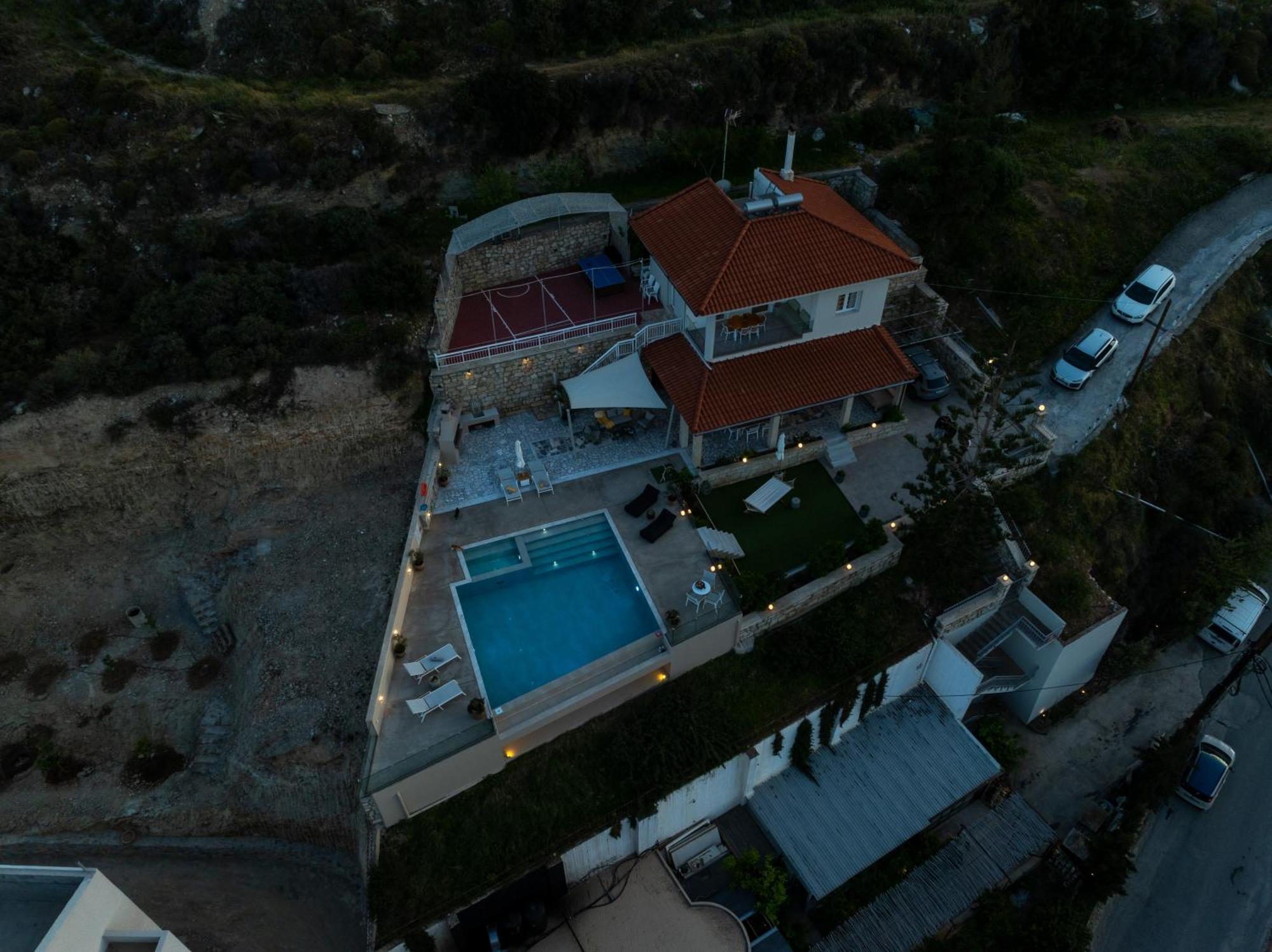 Amazing View Villa Aliki With Infinity Pool & Spa Ligaria  Ngoại thất bức ảnh