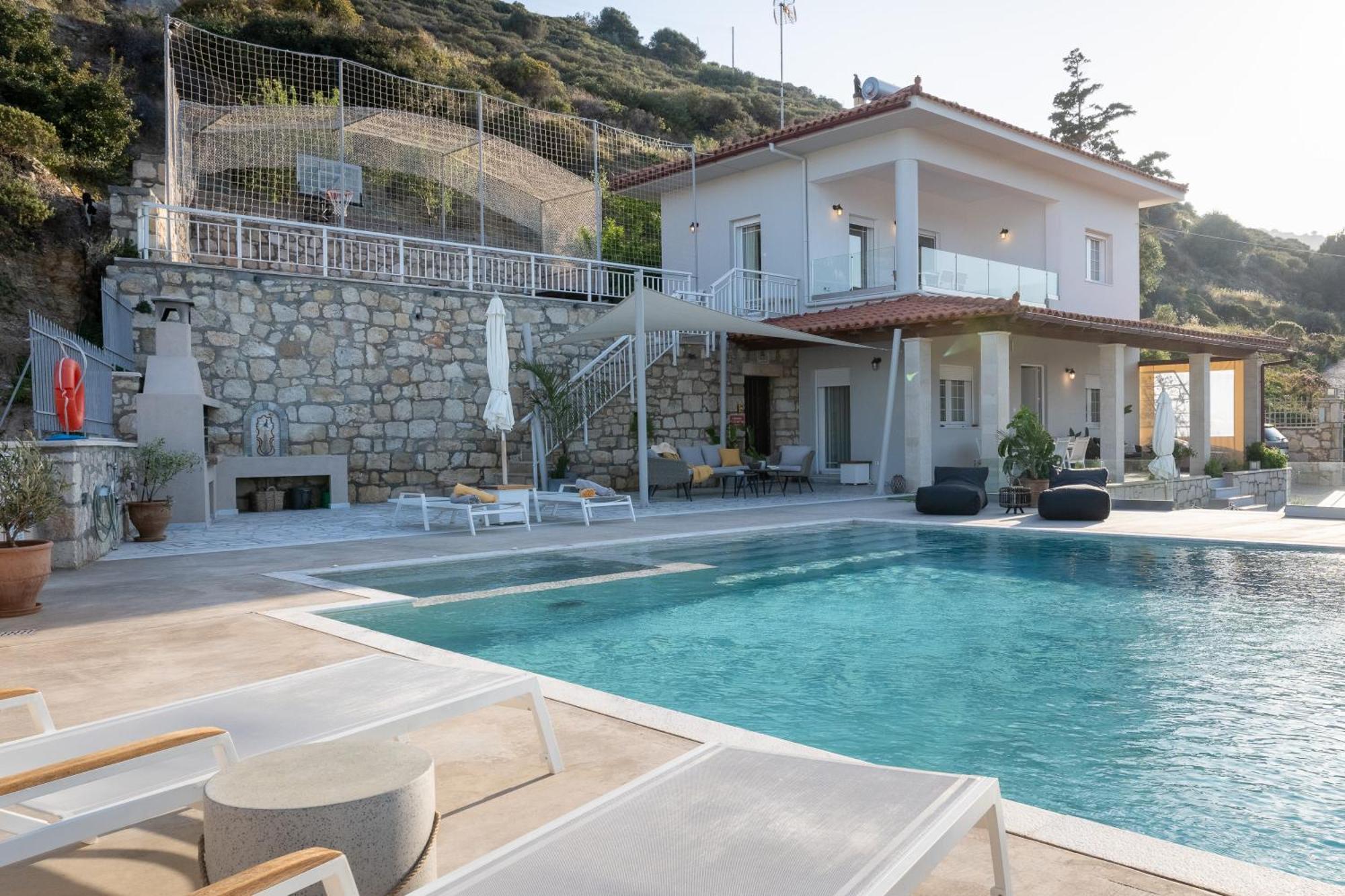 Amazing View Villa Aliki With Infinity Pool & Spa Ligaria  Ngoại thất bức ảnh