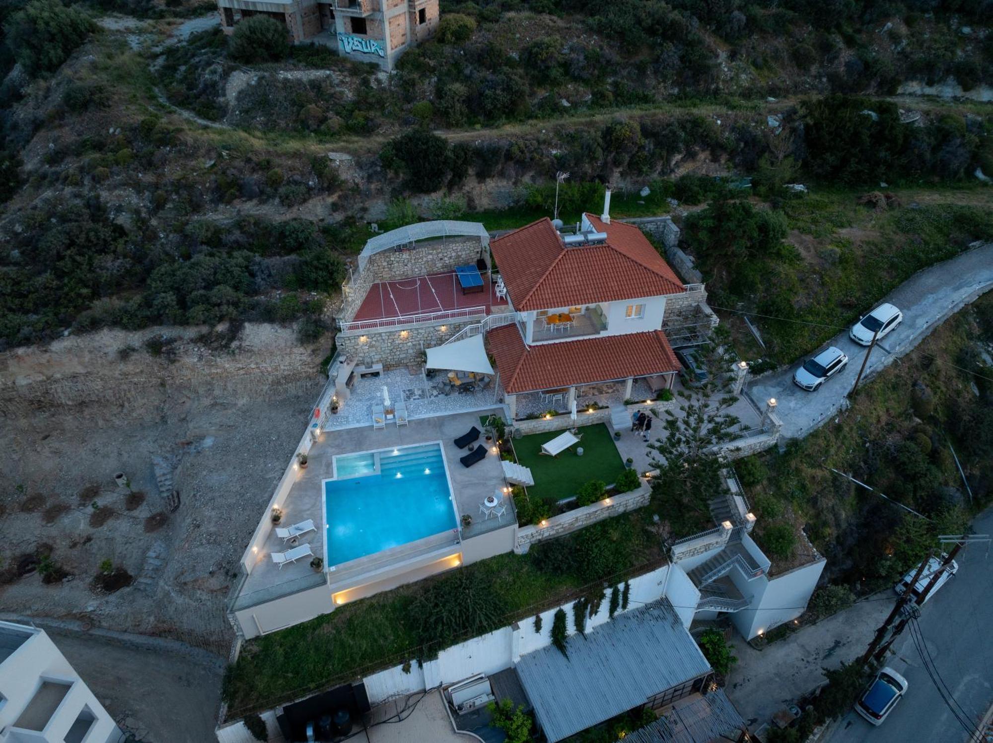 Amazing View Villa Aliki With Infinity Pool & Spa Ligaria  Ngoại thất bức ảnh